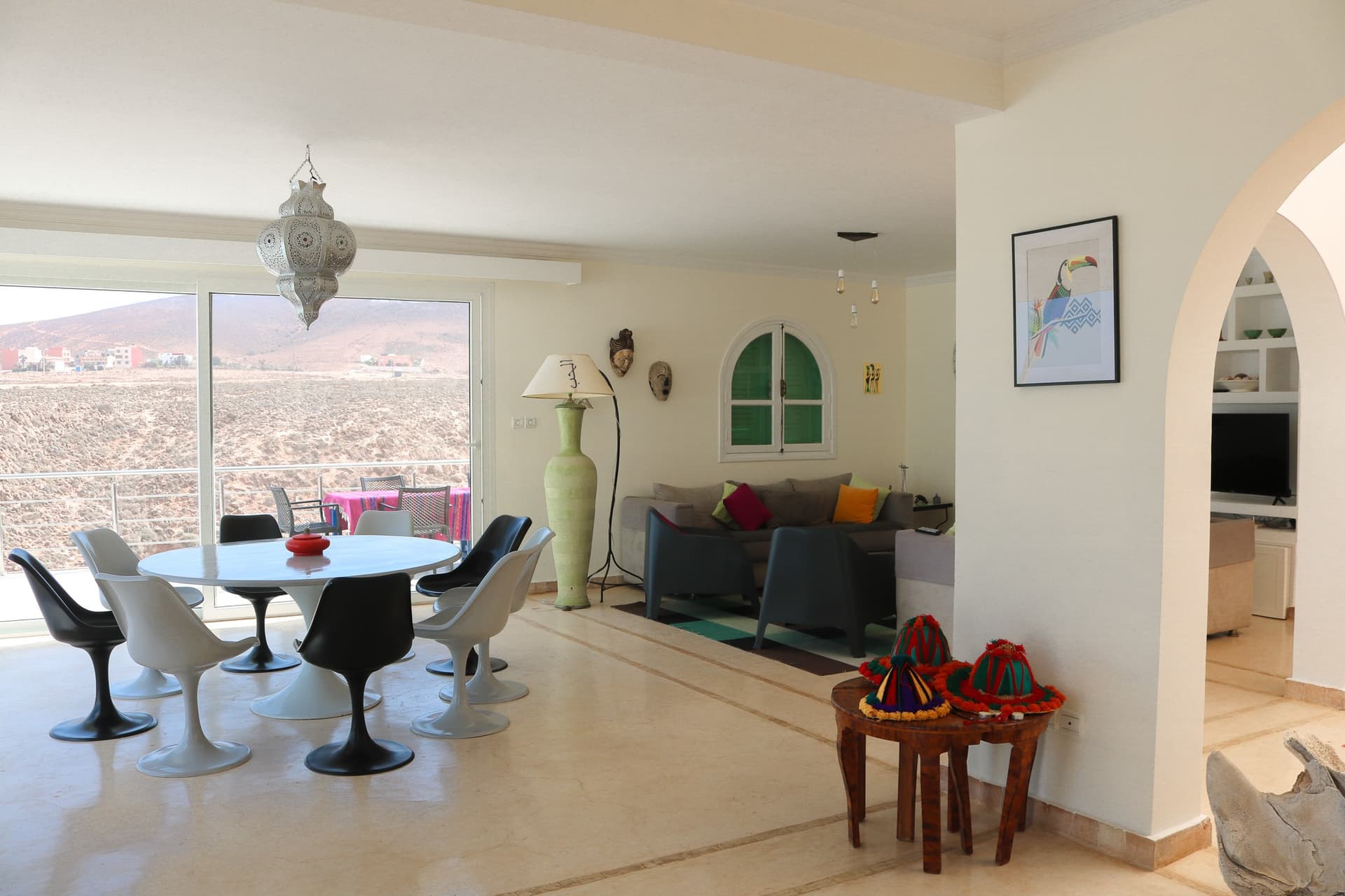 Magical Mirleft: Infinity Villa- view from inside